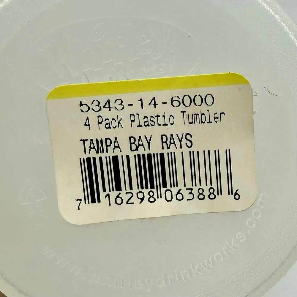 Tampa Bay Rays 16oz.‎ Acrylic Tumblers 4-Pack Set
